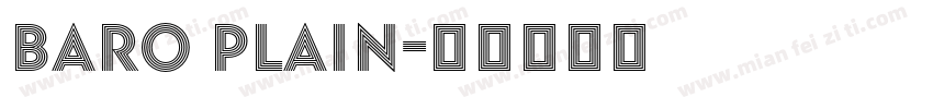Baro Plain字体转换